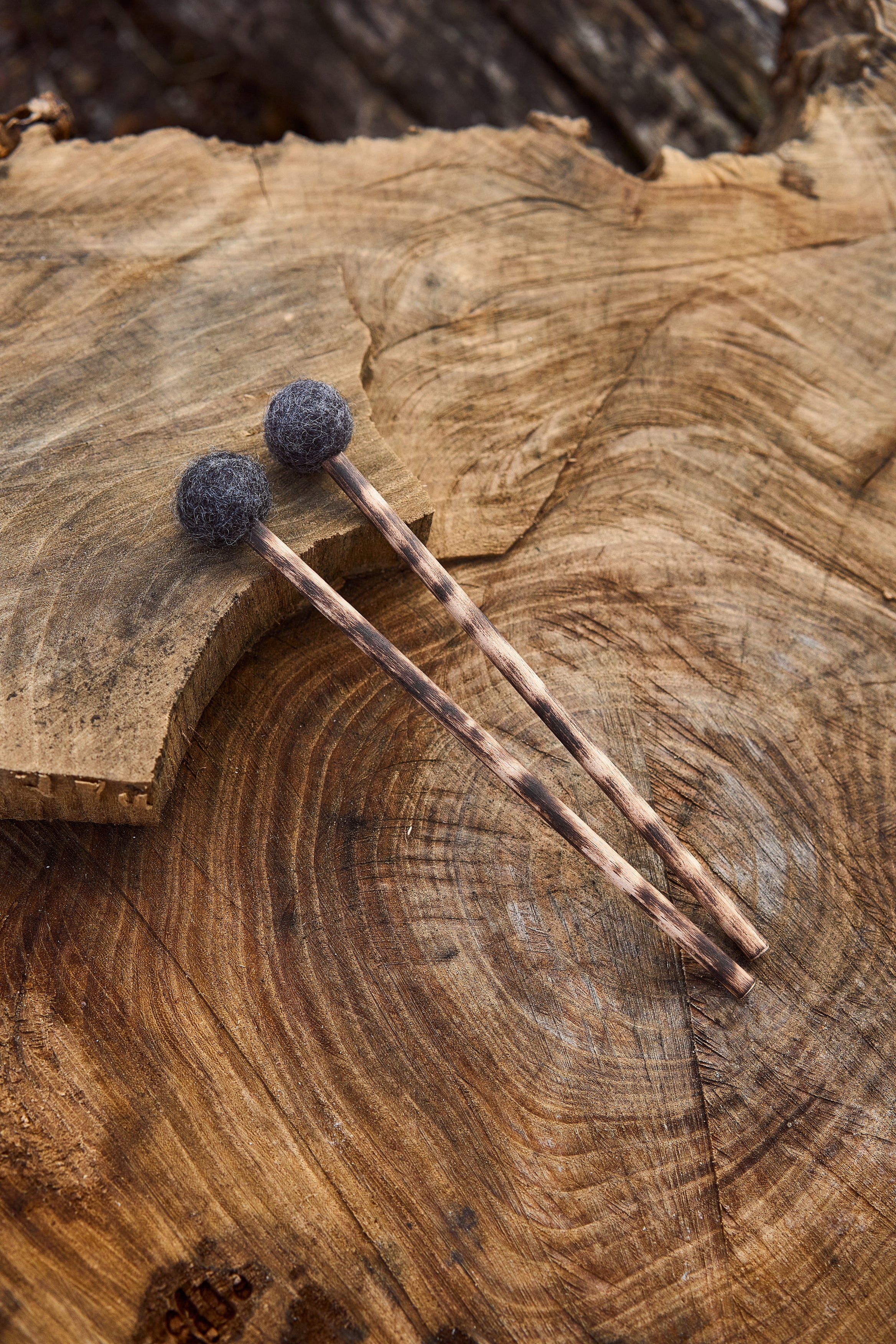 Mallets for steel tongue drums