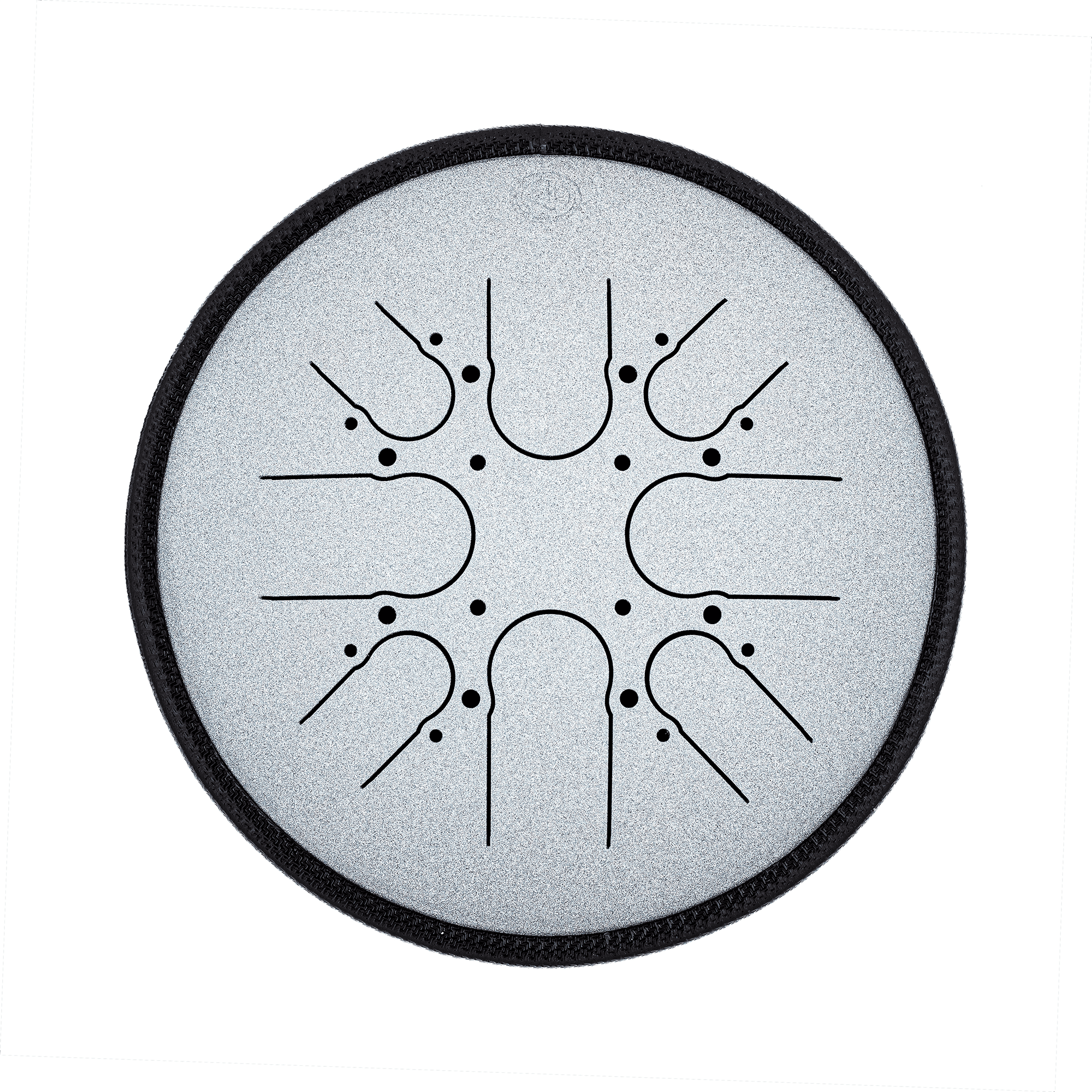 Grey Steel tongue drum - 10 inches
