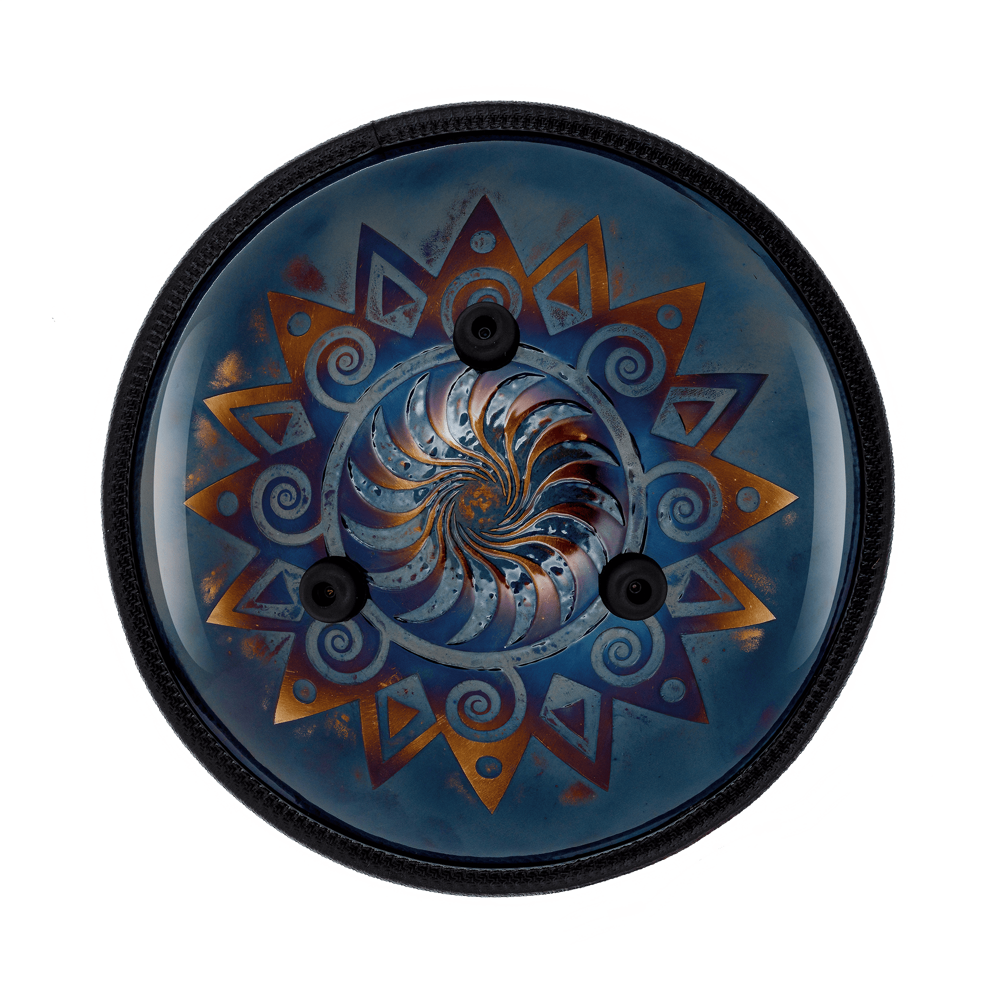 Rainbow Om Mandala Steel tongue drum - 10 inches